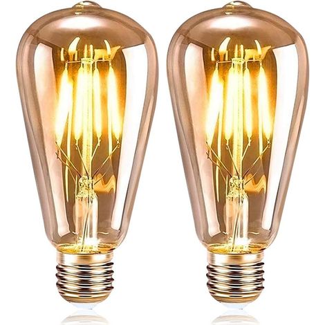 2 Ampoules E27 Ampoule Led Ampoule Ampoules Led Ampoule À Vis Ampoules Rétro Ampoules À Économie D'énergie Ampoules 2700K 40W Blanc Chaud (1/5)