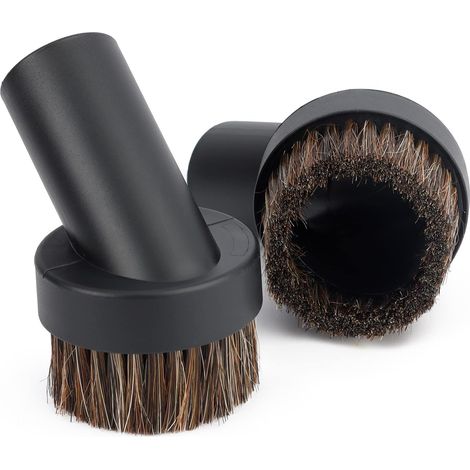 Lot de 2 brosses pour tuyau d'arrosage Henry Hetty Head - Pièces et accessoires - Brosse de nettoyage universelle ronde en crin de cheval - Outil de nettoyage - 32 mm (1/5)