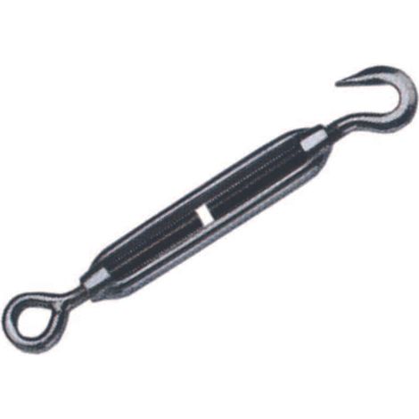 Tenditori occhio e gancio in acciaio zincato - ø mm.10   3/8