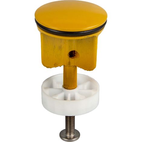 tecuro Excenterstopfen Ø 40 mm für 1 1/4 Zoll Ablaufventil - gelb (RAL 1004)