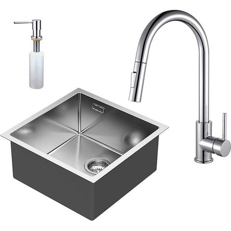 LLAVISAN 835011 ABSOLUT Pack Fregadero 40+Grifo Brook+Dispensador - ref: 835011 (1/2)