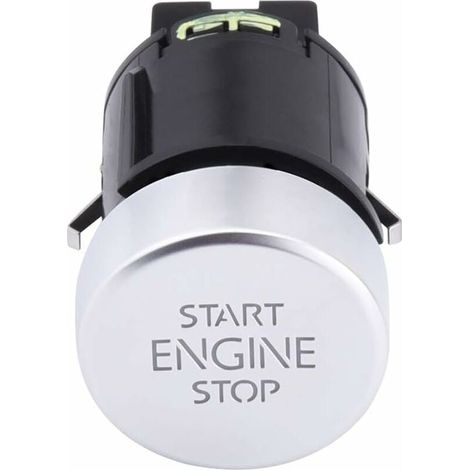 Botón de arranque y parada del motor, interruptor de botón pulsador de arranque y parada del motor, interruptor de entrada sin llave para coche compatible con Sharan 2008-2016 5N0959839 5N0 959 839 (1/5)