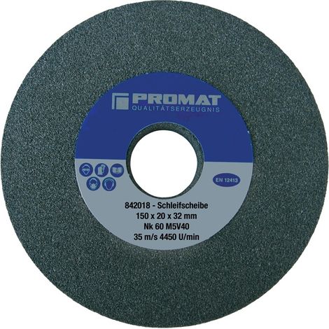 Promat Schleifbockscheibe Ø200xB25x32mm 60 Form A Normalkorund (1/2)