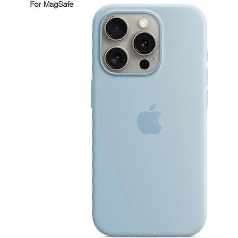Stoßfeste Schutzhülle aus flüssigem Silikon, kompatibel mit MagSafe und iPhone 15 Pro, bietet verbesserten Halt und erhöhten Schutz vor Stürzen. (1/5)