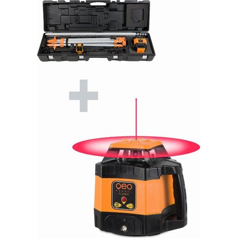 Rotationslaser-Paket FL 220HV + Stativ + Visier + Koffer GEO FENNEL - 220000-BC