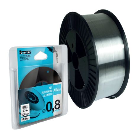 GYS – Fil à souder massif alu 0.8mm – Bobine 100mm – 0.5kg – Soudage MIG aluminium sous protection argon