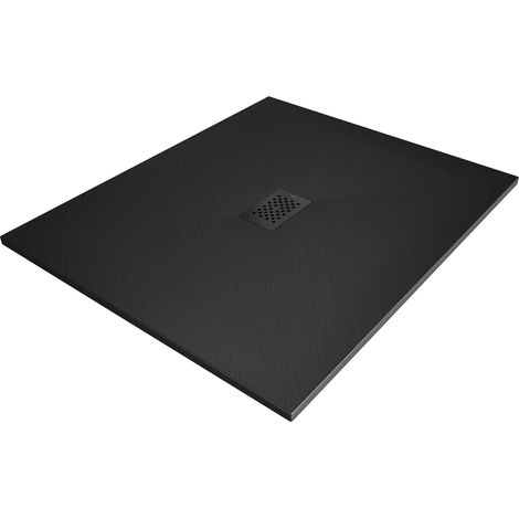 Mexen Hugo Rechteckige Duschwanne SMC 140 x 100 cm, schwarz, Abdeckung schwarz - 42701014-B (1/5)
