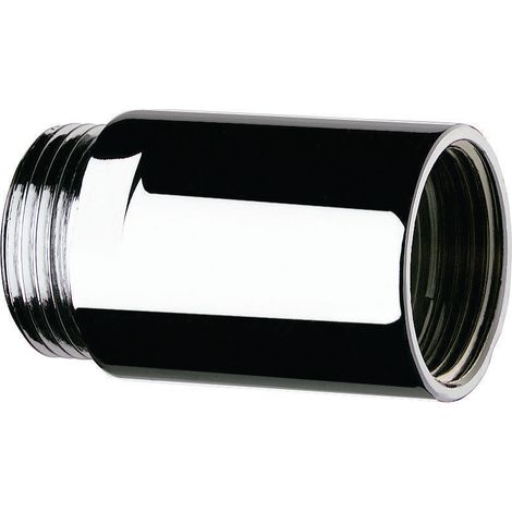 rallonge chromée - mâle / femelle 15 x 21 - longueur 50 mm - diamètre 24 mm - delabie 822515
