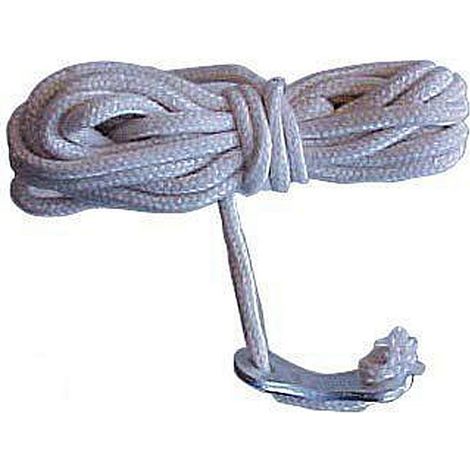 Hauban en coton Umefa + tendeur courbé en aluminium 3 mm 4 m