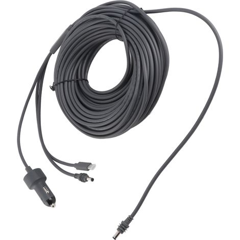 Decdeal Câble d'alimentation 3 en 1, prise mâle CC vers adaptateur de chargeur de voiture de type C PD100W pour mini appareil satellite, 20 mètres (1/5)