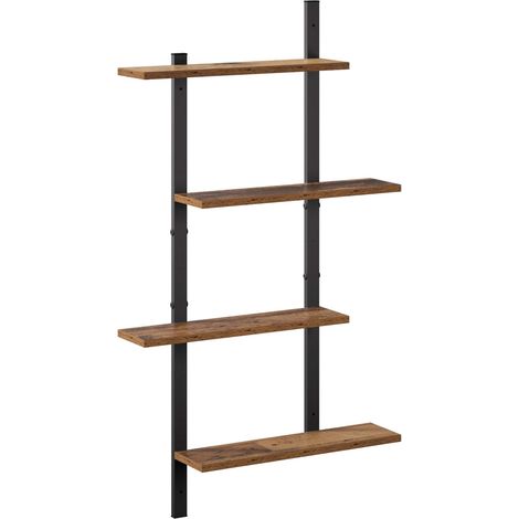 Scaffale da parete Legno antico 61 x 13,5 x 105,5 cm vidaXL (1/5)