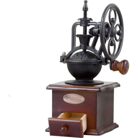Moulin à café manuel avec mouture réglable pour expresso, cafetière à piston et café filtre, idéal pour la maison, le bureau et les voyages.-AquaForge (1/5)