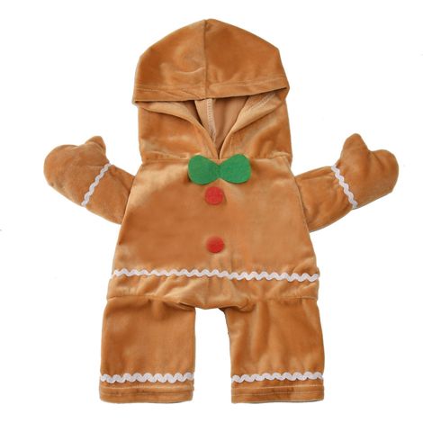 Combinaison Chien - Costume Pain d'Épices - Pour Fêtes de Fin d'Année - Tailles S et M - 1 Pièce (1/5)