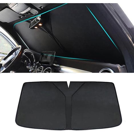 Pare-Soleil de Pare-Brise , Pliable Anti UV pour MG ZS Hybrid+ Luxury (2024), Noir, Polyester, Voiture, Fonctionnel (1/5)