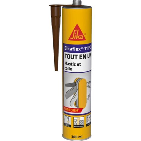 Mastic colle multi-usages SIKA Sikaflex 11 FC Purform - Marron - 300 ml