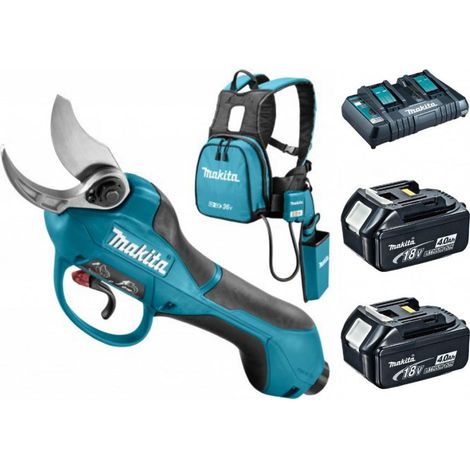 Makita – Sécateur électrique DUP362PT2 – 2 batteries 18V 5Ah – Coupe jusqu'à Ø 33 mm – Moteur XPT pour environnements humides (1/10)
