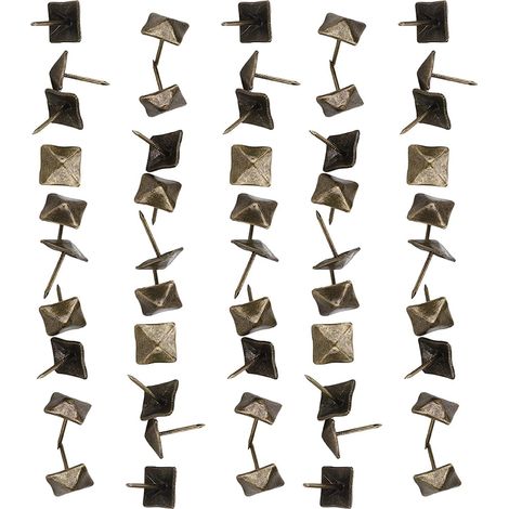 50pcs Clous Tapissier, Clous de Tapissier 14x20mm,Clouss de Rembourrage Vintage, clouss de tapissier bronze rétro clousss de meubles vintage clousss d'ameublement pour meubles (1/5)