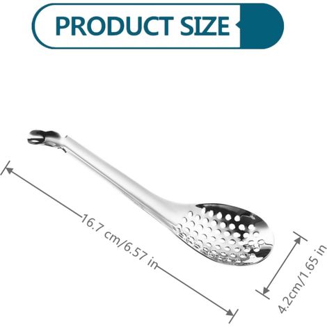 Cuillères sphériques - Lot de 2 cuillères sphériques en acier inoxydable, baguettes et cuillères de cuisine en forme de cuvette moléculaire - KICW0071 (Argent) (1/4)