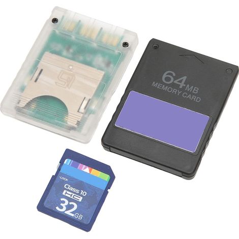 Console Storage Card Reader Adapter Kit with 64MB FMCB Card for (Slim Consoles) Enthusiasts (1/5)