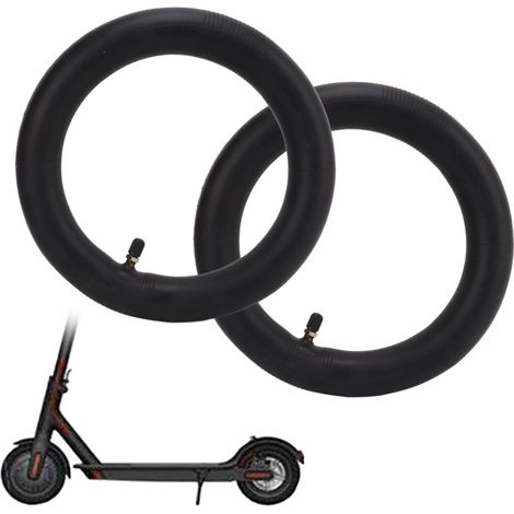 Lot de 2 chambres à air 10x20 à valve droite - Inclus démonte-pneu - Pour VTT, poussette, tondeuse, vélo électrique (1/5)