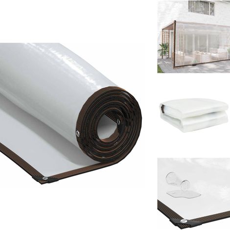 Bâche transparente avec œillets 5x12 m polyéthylène - Bâche Transparente - Bâches Transparentes - Bâche Claire - Bâche Transparente Robuste (1/5)