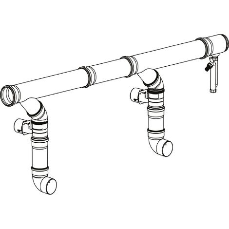 Set Abgaskaskade DN160 / DN160  - 7736606764 von Buderus