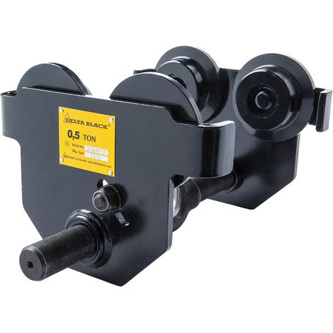 Delta Handfahrwerk Schwarz Tragkraft 0,5t