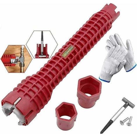 Kit De Clés De Plomberie 8 En 1 Pour Installation De Robinet Et Évier Outil Professionnel (1/4)