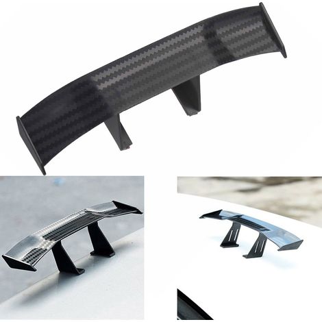 Mini aileron arrière de voiture décoratif en fibre de carbone (1/4)