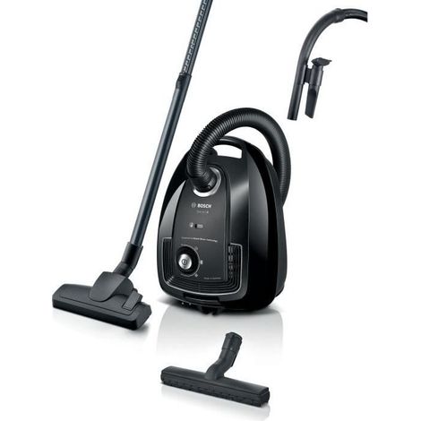 BOSCH GL38 Noir - Aspirateur Traineau Sac - 600 W - 79 dB - (h)epa - 10m - 4 L sac - variateur de puissance