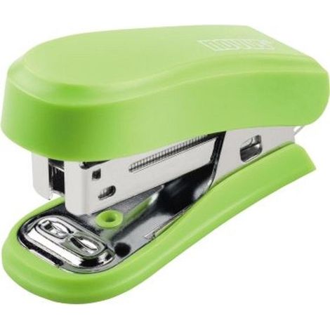 Novus mini cucitrice compatta - fino a 12 fogli - pinzatura chiusa e aperta - incl. 320 punti - colore verde