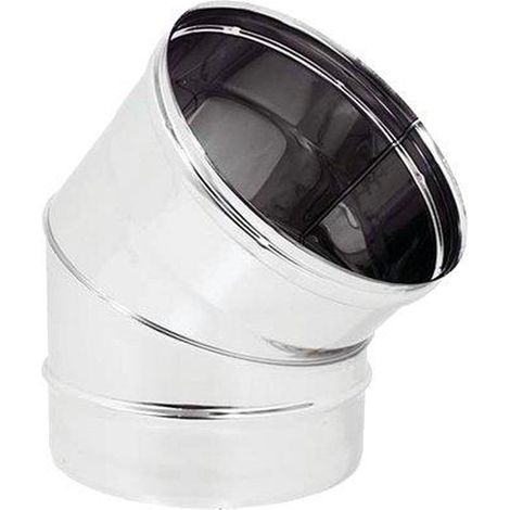 GOMITO INOX AISI 304 45° - Tubi: CM 10 (1/2)