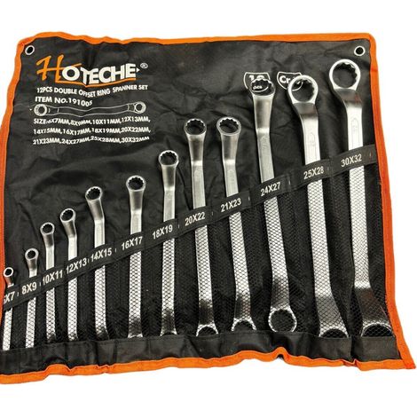 CHIAVI POLIGONALI SET 12 PZ PROFILO INTERNO MULTIGRIP 6-32 mm IN ACCIAIO CR-V