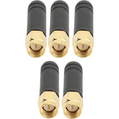 Lot de 5 antennes à gain élevé 3 dBi 4G/GSM/GPRS/433 MHz 50 W pour la surveillance de la consommation électrique et la domotique. (1/5)
