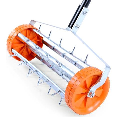 FUXTEC Rodillo FX-RL400 aireador jardín de césped de Acero 43 cm de Ancho.