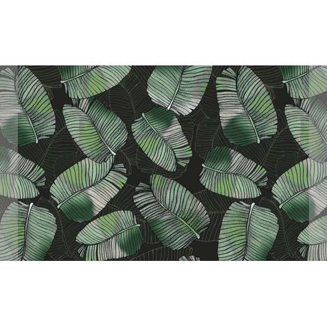 TAPIS VELVET FEUILLAG TROPIC2 45X75 MERCURY 003662-1