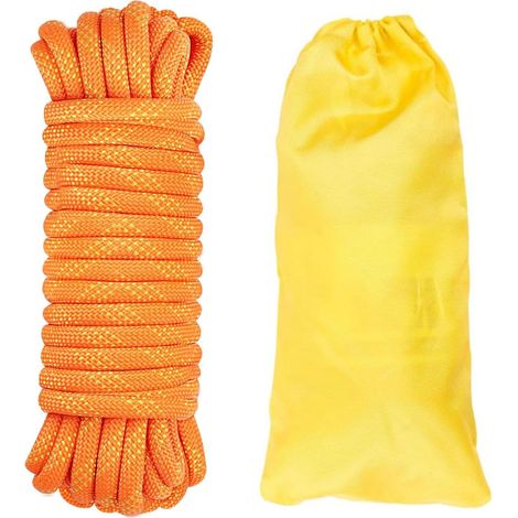 Corde d'escalade de 10mm Corde Statique de 20 m pour Sauvetage en Hauteur Bateau Parachute Randonnée Extérieur Alpinisme Sport Camping Grande Capacité de charge et Résistance à l'usure (1/5)