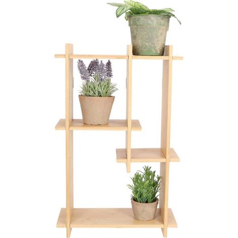 Etagère intérieure en bambou Nature Verticale (1/5)