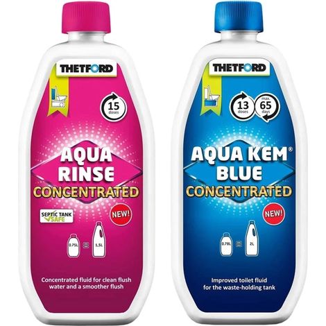 THETFORD Duopack Aqua Kem Blue 0,78 Liter & Aqua Rinse 0,75 Liter (1/5)