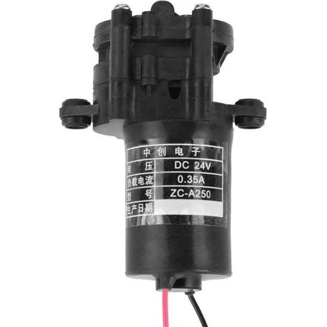 Pompe à engrenages ZC-A250, surpresseur résistant à la corrosion, mini pompe à engrenages auto-amorçante CC en plastique (CC 24 V) (1/4)
