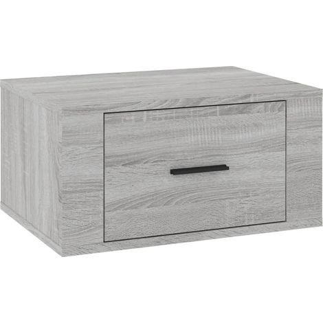 Maison Exclusive - Wand-Nachttisch Grau Sonoma 50x36x25 cm