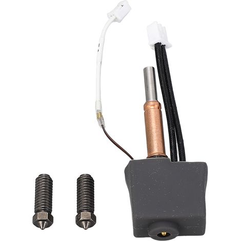 Kit Hotend d'imprimante 3D, ensemble de remplacement de buse en acier trempé revêtu de carbure de tungstène de 0.4mm pour Kobra3 (1/5)