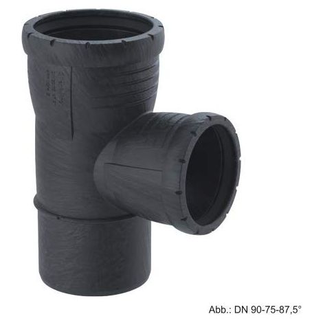 Geberit Silent-Pro Derivazione 87,5°, DN 90 / 50, dø 90 mm, 393.448.14.1 (1/2)