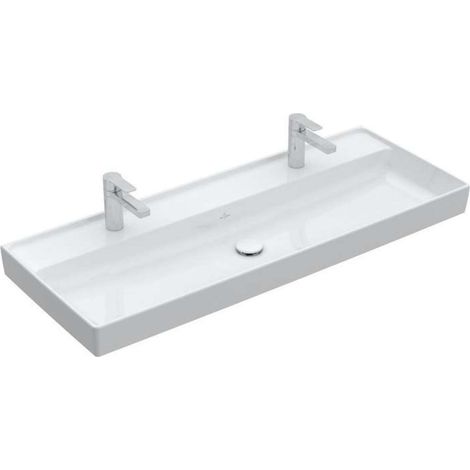Villeroy & Boch Collaro lavabo armoire, 2 trous pour robinet, (1/4)