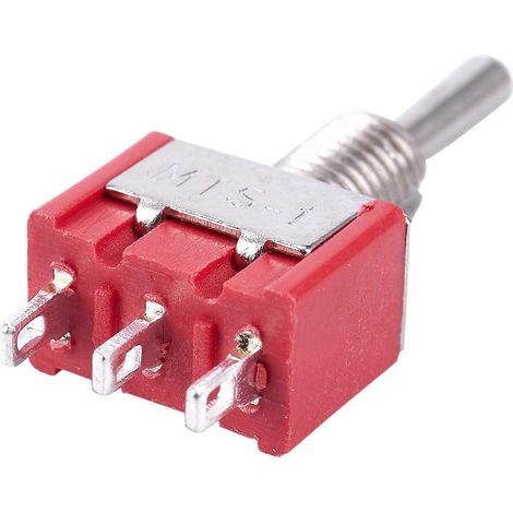 Mini interrupteur à bascule momentané (Marche)Arrêt (Marche) SPDT 12V pour modélisme ferroviaire (1/5)