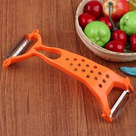 1pc 2-tête Légumes Peeler, Pommes De Terre Carotte Grater Cutter Râpe Éminceur Peeling Machine, Outils De Cuisine (1/5)