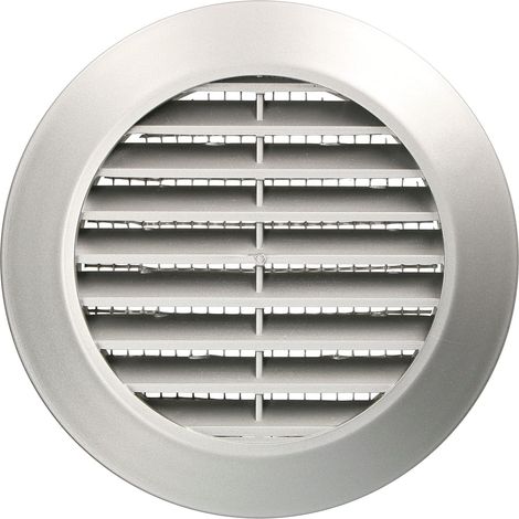 KOTARBAU Grille de ventilation argentée satinée ronde diamètre 70 mm avec moustiquaire (1/5)