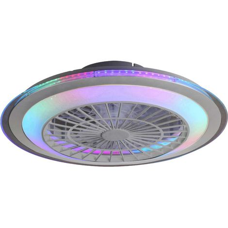 Ventilador Plafón LED Smart CCT+RGB 30W – Motor DC 15W, Wi-Fi y Control Remoto