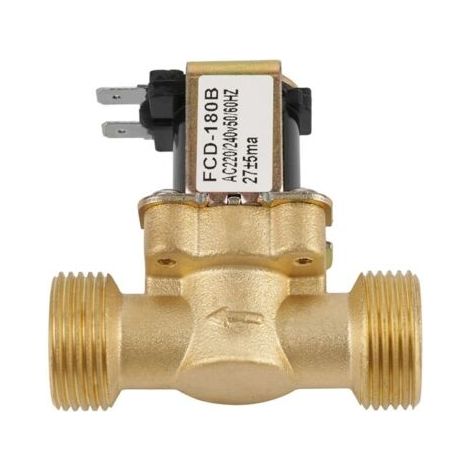 Electrovanne, Entrée d'Eau Bidirectionnelle G3/4 N/C Électrovanne Électronique Fermée Normale CA 220V 240V FCD-180B
