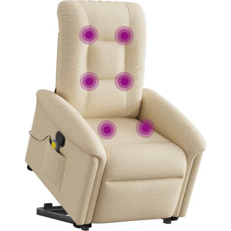 Maison Exclusive - Silla de masaje reclinable de pie de tela colo